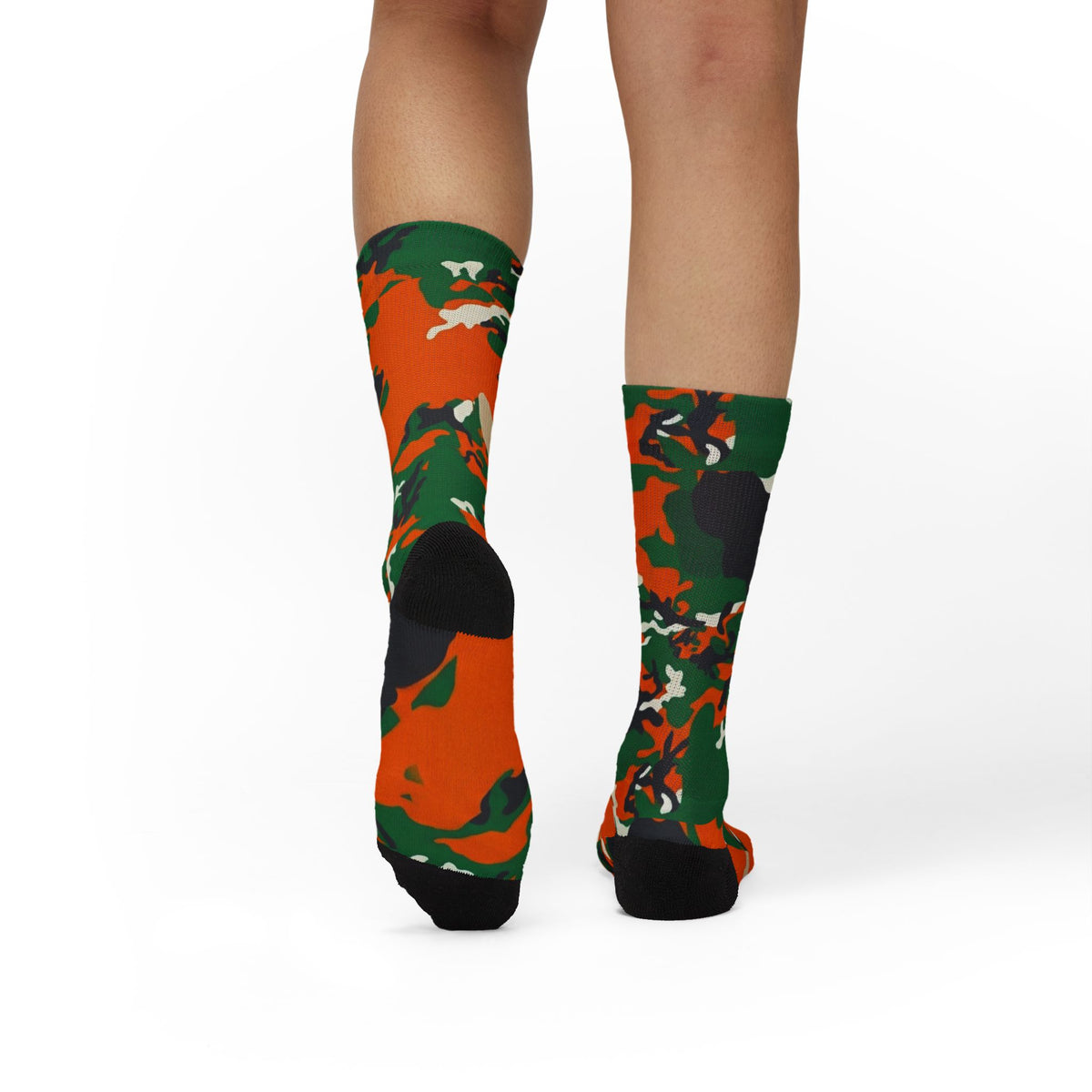 Rattle Dazzle Camo Sublimation Socks — Bold Camouflage Athletic Crew Socks