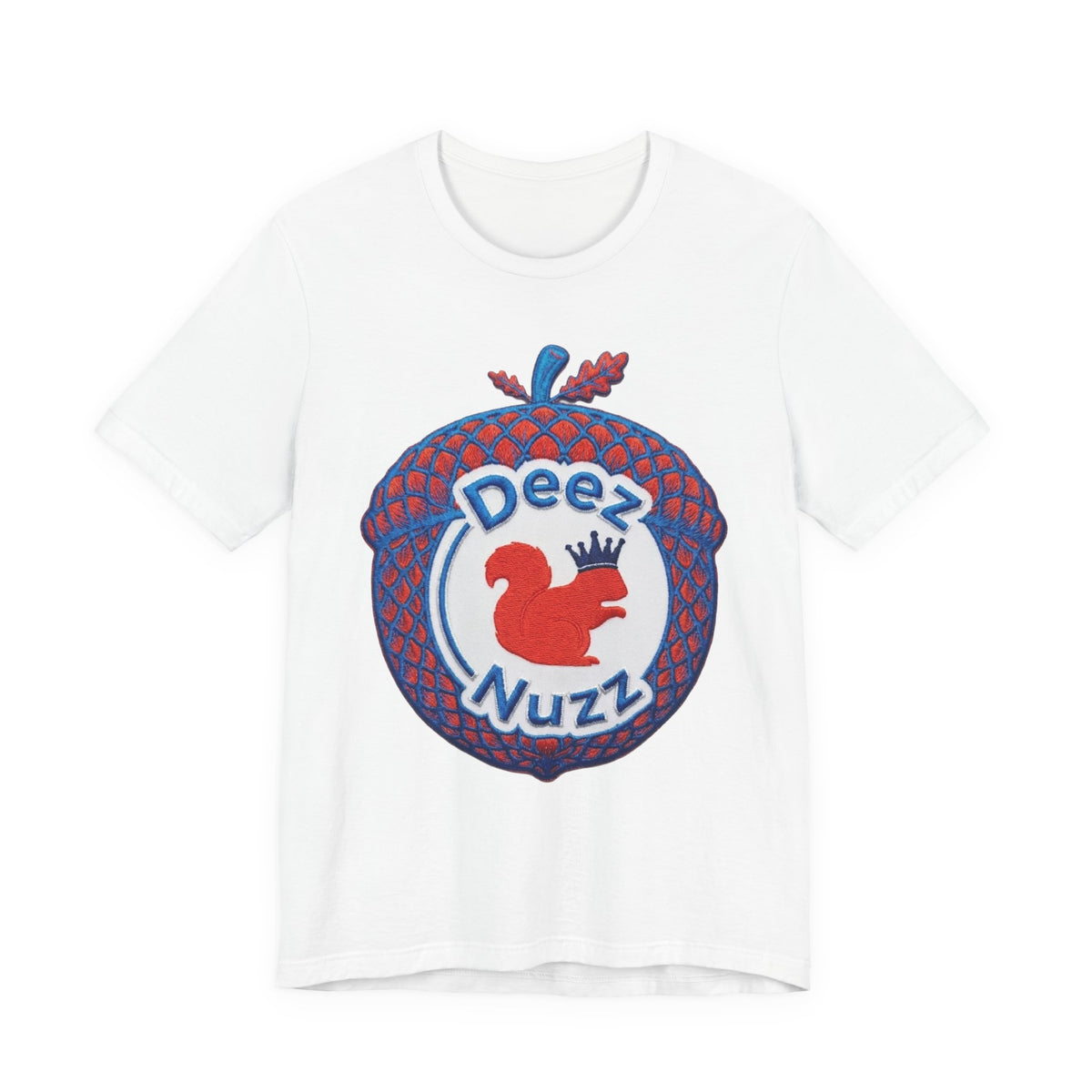 Deez Nuzz Squirrel Tee — Playful Retro Acorn Graphic T-Shirt