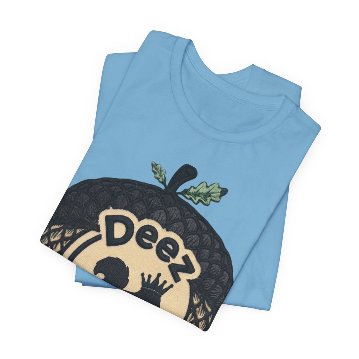 DeezNuzz Acorn Graphic Tee — Funny Squirrel Logo Shirt