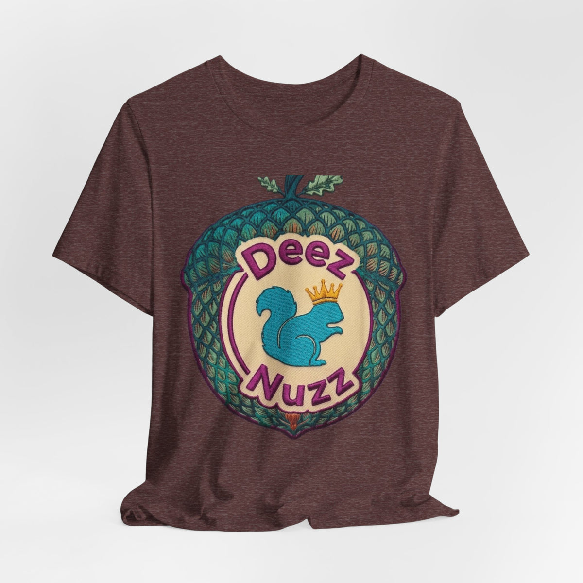 Deeznuzzz Eggcorn King  Squirrel Graphic Tee