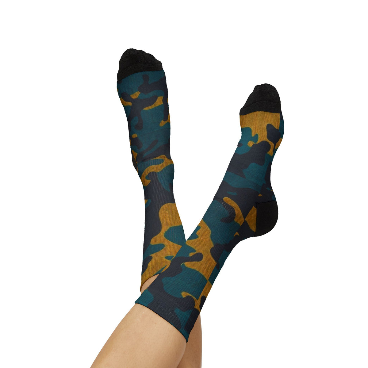 North Florida Aura Crew Socks Atlantic Drip by Camotoez