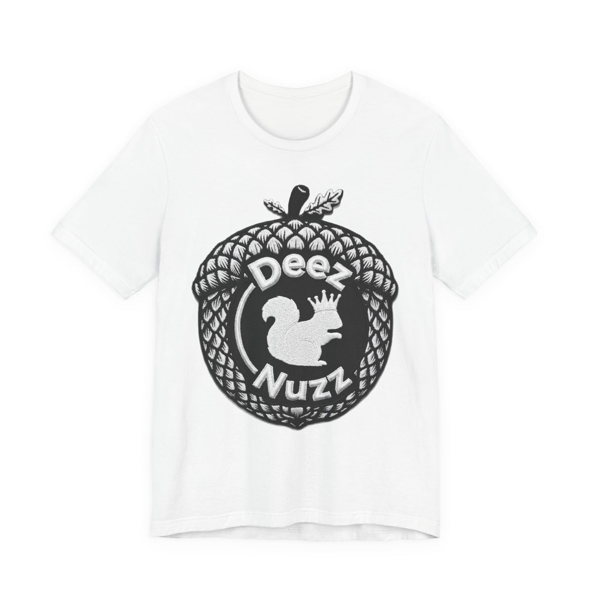 Deeznuzzz Acorn Squirrel Tee — Funny Nature Graphic Shirt