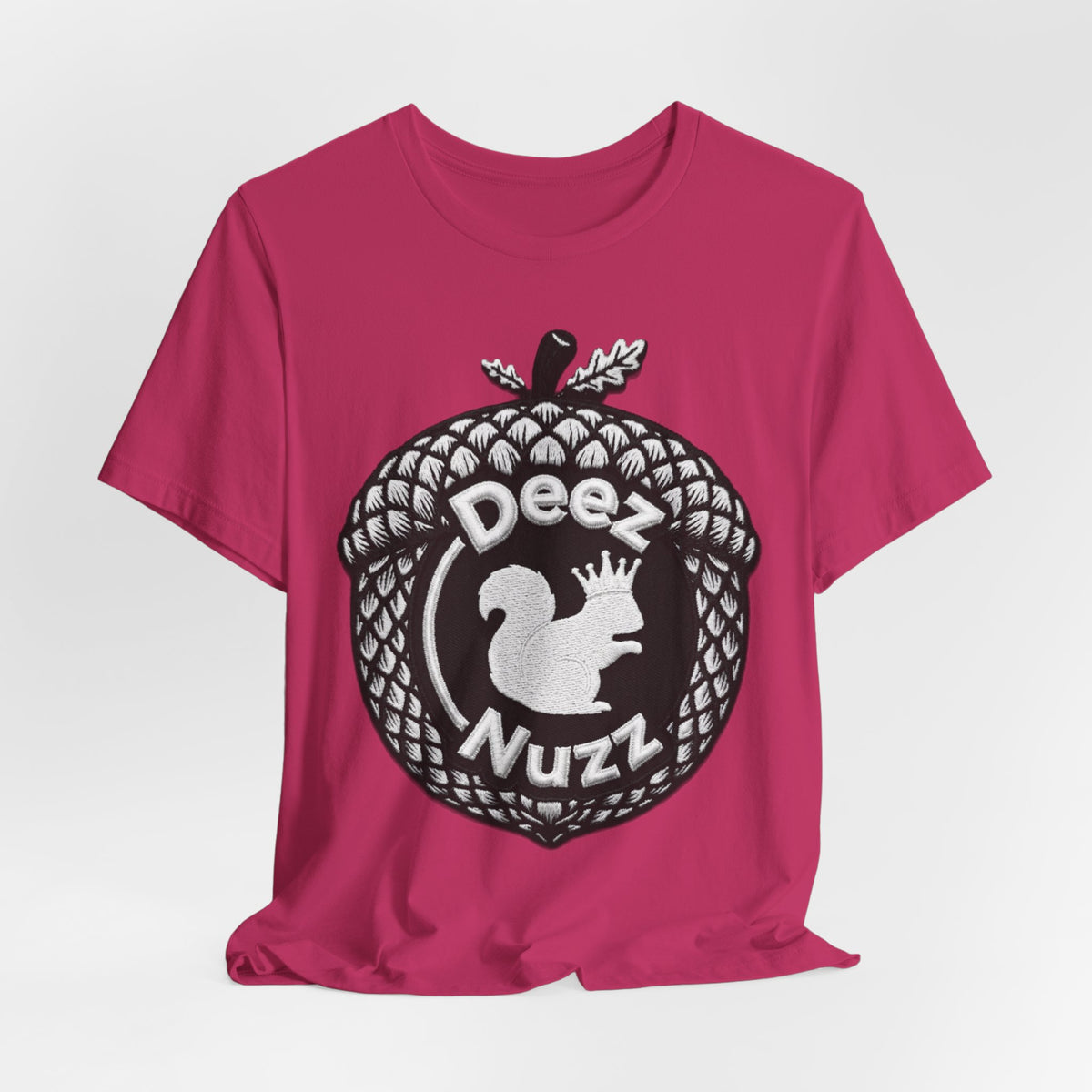 Deeznuzzz Acorn Squirrel Tee — Funny Nature Graphic Shirt