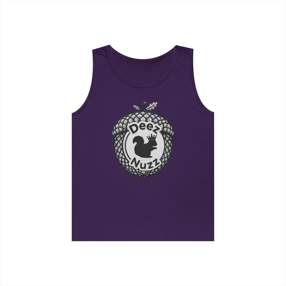 ‘Deez Nuzz’  Vintage Black/Grey Crest Funny Graphic Tank Top