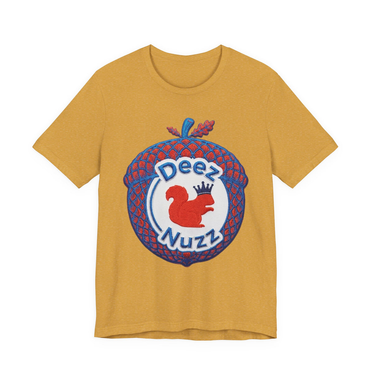 Deez Nuzz Squirrel Tee — Playful Retro Acorn Graphic T-Shirt
