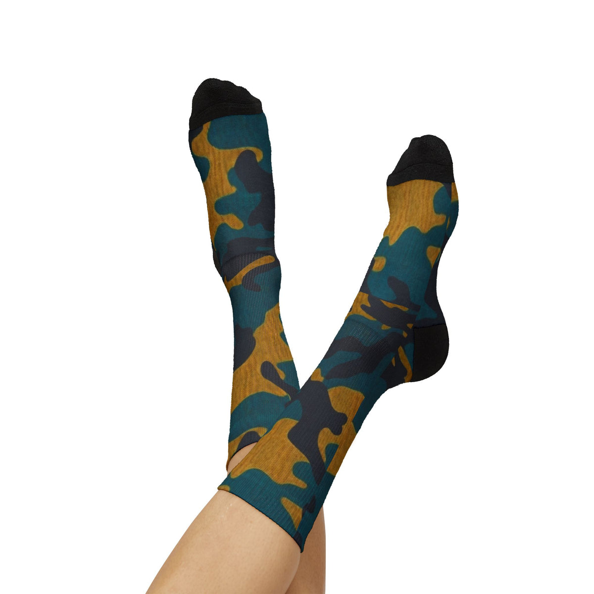 North Florida Aura Crew Socks Atlantic Drip by Camotoez