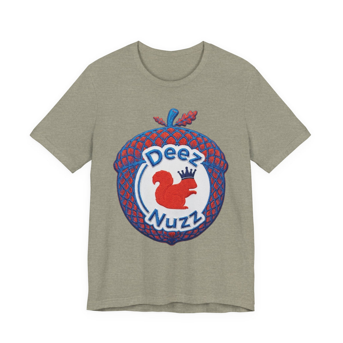 Deez Nuzz Squirrel Tee — Playful Retro Acorn Graphic T-Shirt