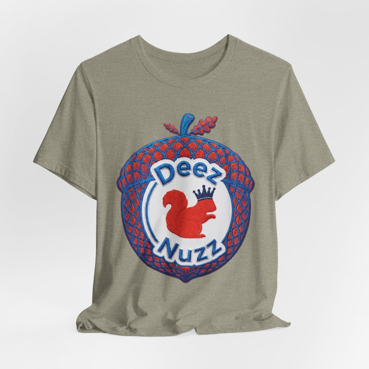 Deez Nuzz Squirrel Tee — Playful Retro Acorn Graphic T-Shirt
