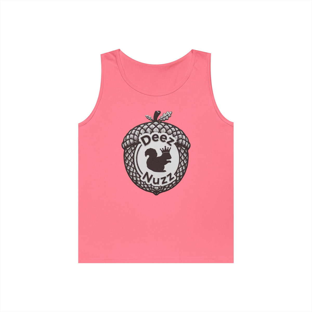 ‘Deez Nuzz’  Vintage Black/Grey Crest Funny Graphic Tank Top