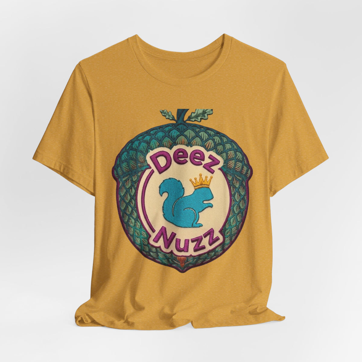 Deeznuzzz Eggcorn King  Squirrel Graphic Tee