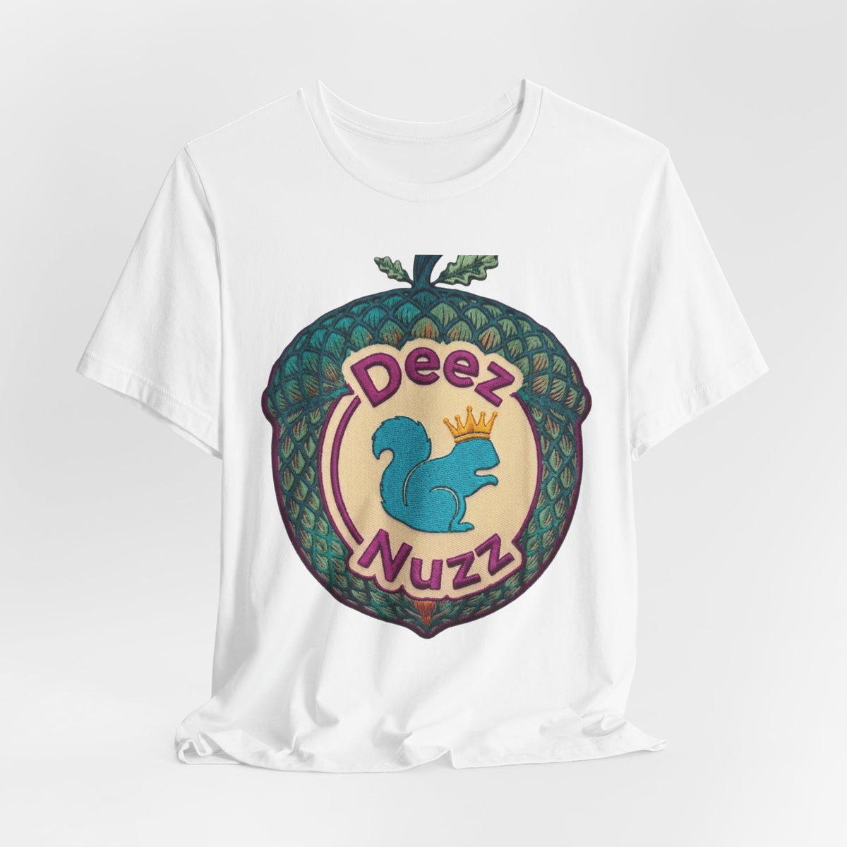 Deeznuzzz Eggcorn King  Squirrel Graphic Tee