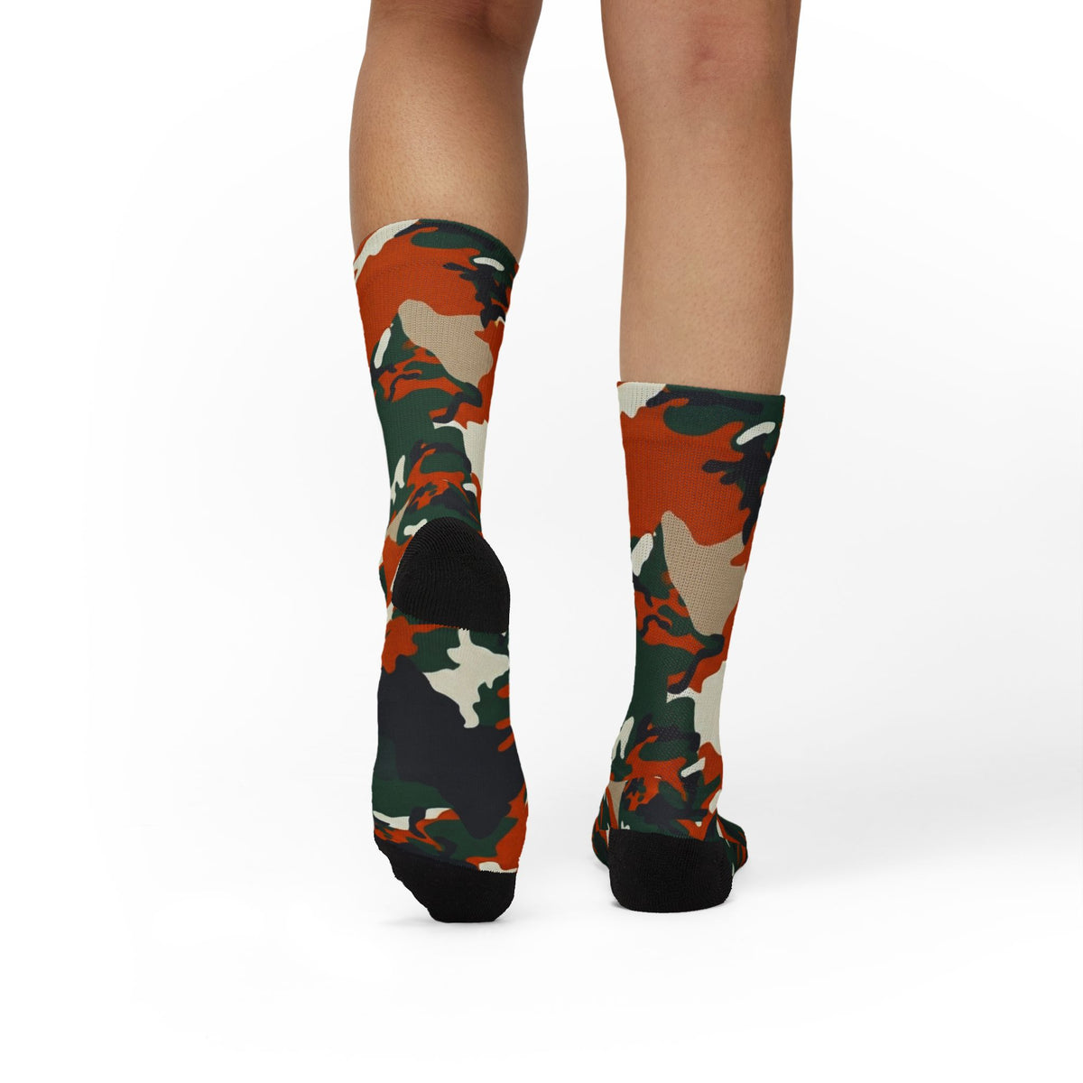 Cane Cane Camo Sublimation Socks — Bold Camouflage Athletic Crew Socks