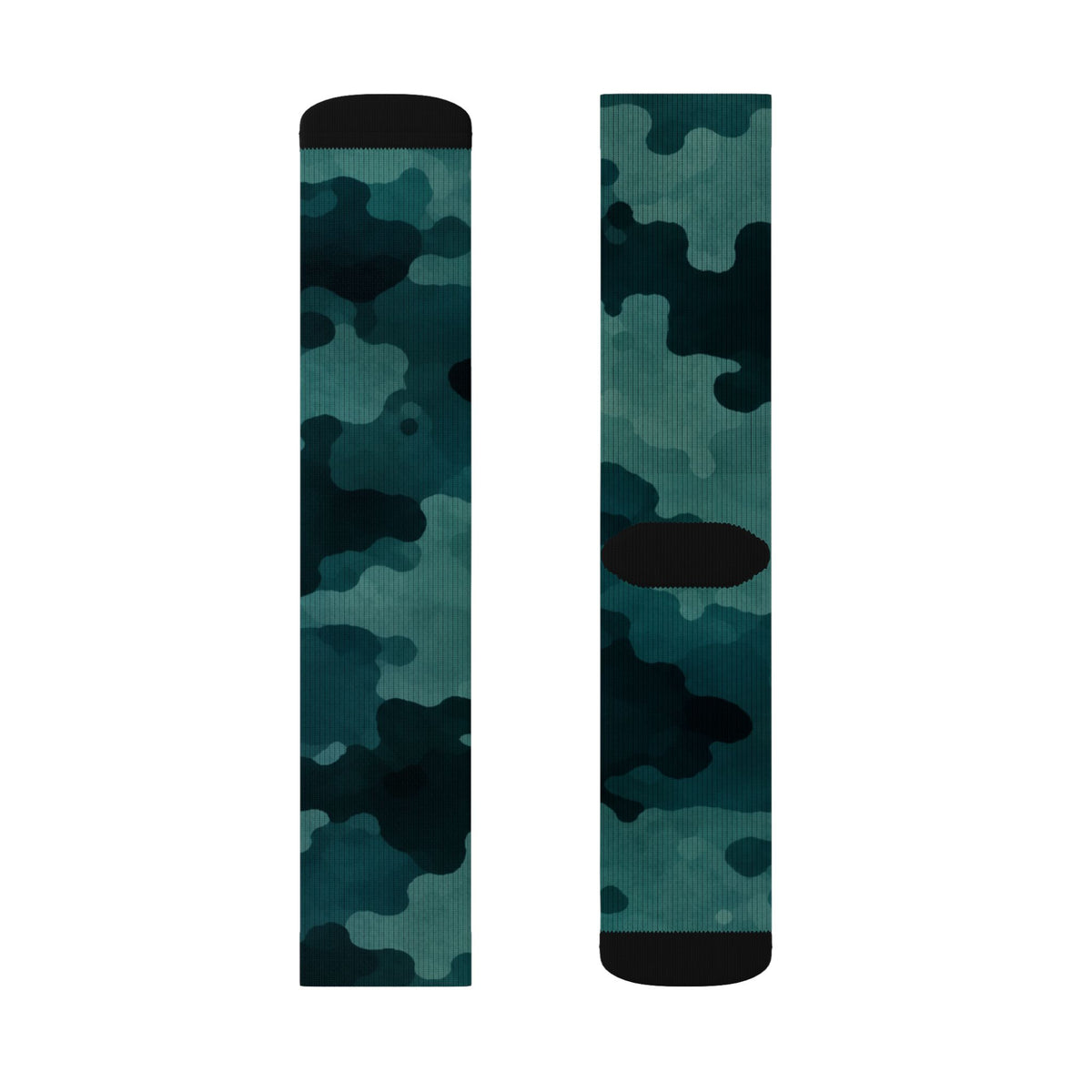 Blue Flare and Transformative Teal Crew Socks by Camotoez The Midnight PerimeterCrew