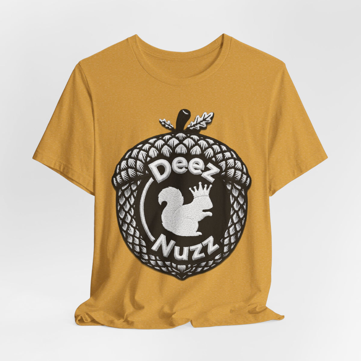 Deeznuzzz Acorn Squirrel Tee — Funny Nature Graphic Shirt
